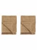 Blomus 2-delige set: gastendoeken "Frino" lichtbruin - (L)50 x (B)30 cm