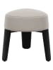 Blomus Hocker "Kuon" w kolorze kremowo-czarnym - wys. 47 x Ø 45 cm