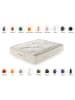 Moonia Matras "Biocrystal Gold Spring" lichtgrijs/wit