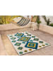 Moma Outdoor-Teppich "Mila" in Creme/ Blau