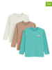 COOL CLUB 3er-Set: Longsleeve in Beige/ Türkis