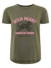 Zwillingsherz Koszulka "Wild Heart" w kolorze khaki