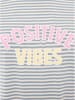 Zwillingsherz Shirt "Positive Vibes" in Weiß/ Grau