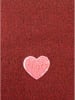 Zwillingsherz Schal "Herz" in Bordeaux - (L)35 x (B)48 cm