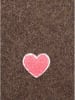 Zwillingsherz Schal "Herz" in Braun - (L)35 x (B)48 cm