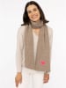 Zwillingsherz Sjaal "Herz" beige - (L)35 x (B)48 cm