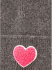 Zwillingsherz Czapka "Flausch-Herz" w kolorze ciemnoszarym