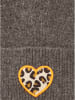 Zwillingsherz Mütze "Leo-Herz" in Dunkelgrau