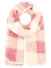 Zwillingsherz Schal "Karo & Teddy" in Creme/ Rosa - (L)180 x (B)60 cm