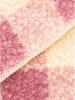 Zwillingsherz Schal "Karo & Teddy" in Creme/ Rosa - (L)180 x (B)60 cm