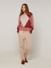 Rodier Pullover in Rot/ Rosa/ Beige