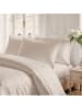 Pierre Cardin 2er-Set: Satin-Kissenhüllen "Iris" in Beige