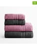 Pierre Cardin 4tlg. Handtuchset "Premium" in Schwarz/ Lila