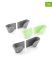 InnovaGoods Uchwyty (3 szt.) w kolorze szaro-zielonym na pokrywki - 4,5 x 5 x 8,5 cm