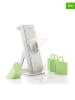 InnovaGoods 5in-1 Gemüsehobel in Grau/ Grün - (B)10 x (H)26,5 x (T)22 cm