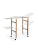 InnovaGoods Vertikaler klappbarer Wäscheständer in Silber/ Braun - (H)129 cm