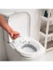 InnovaGoods Klappbares Bidet für WCs in Weiß/ Grau - (L)38 x (B)36 cm