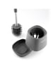 InnovaGoods WC-Garnitur in Grau - (H)43 x Ø 12 cm