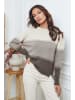 Joséfine Pullover "Lurcia" in Braun/ Creme
