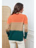 Joséfine Pullover "Lurcia" in Orange/ Beige/ Grün