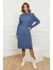 Joséfine Strickkleid "Garcy" in Blau