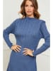 Joséfine Gebreide jurk "Garcy" blauw