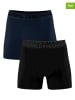 Muchachomalo 2er-Set: Boxershorts in Dunkelblau/ Schwarz