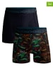 Muchachomalo 2-delige set: boxershorts donkerblauw/meerkleurig