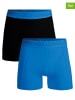 Muchachomalo 2er-Set: Boxershorts in Blau/ Schwarz