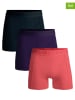 Muchachomalo 3er-Set: Boxershorts in Lila/ Pink/ Dunkelblau