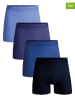 Muchachomalo 4-delige set: boxershorts blauw/donkerblauw