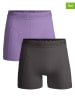 Muchachomalo 2-delige set: boxershorts paars/grijs