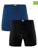 Muchachomalo 2er-Set: Boxershorts in Blau/ Dunkelblau