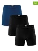 Muchachomalo 3er-Set: Boxershorts in Dunkelblau/ Schwarz