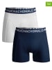 Muchachomalo 2er-Set: Boxershorts in Dunkelblau/ Weiß