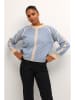 Kaffe Pullover "Vera" in Beige/ Blau