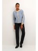 Kaffe Pullover "Vera" in Beige/ Blau