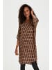 Kaffe Kleid in Braun/ Schwarz