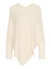 Cream Poncho "Holiday" in Beige