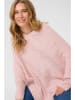 Cream Poncho "Holiday" in Rosa