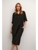 Kaffe Leinen-Kleid in Schwarz