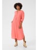 Kaffe Lniana sukienka w kolorze pomarańczowym