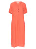 Kaffe Leinen-Kleid in Orange