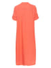 Kaffe Leinen-Kleid in Orange
