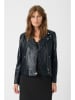Soaked in Luxury Lederjacke in Schwarz