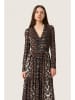 Soaked in Luxury Sukienka "Valdora" w kolorze czarno-brązowym