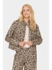 SAINT TROPEZ Hemdjacke in Beige/ Schwarz
