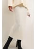 Kaffe Strickrock in Creme