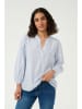 Kaffe Blouse "Milena" lichtblauw/wit