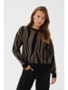Kaffe Pullover in Schwarz/ Braun